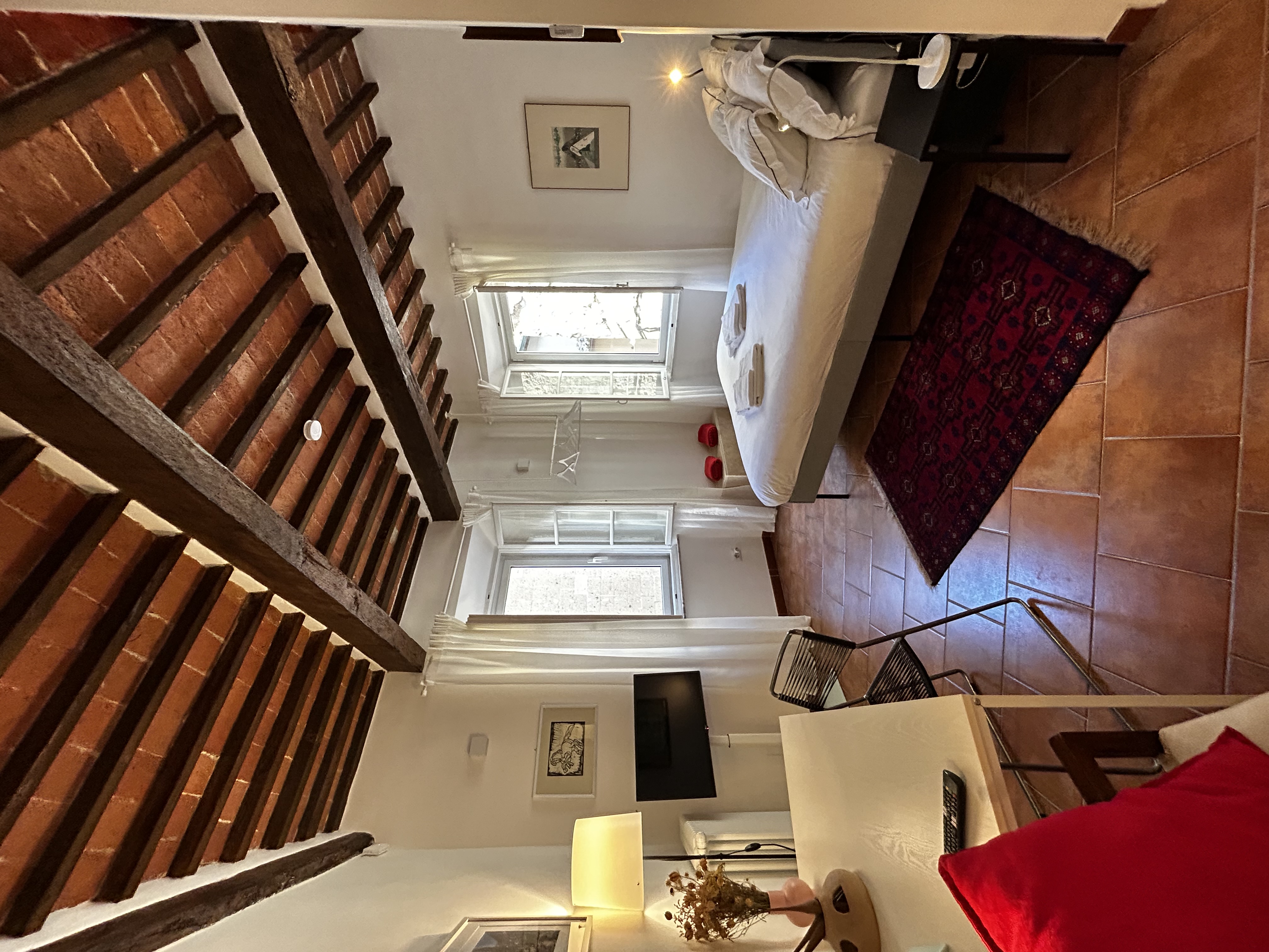 Styled interior detail.